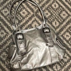 Pewter Shoulder Purse